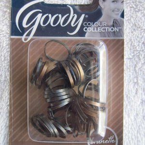 50 Goody Brunette Blonde Ouchless No Metal Elastics Small Mini Shiny Hair Bands